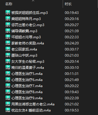 B站墨玦(仙姬)R18御姐声音 17MP3 500MB  第2张